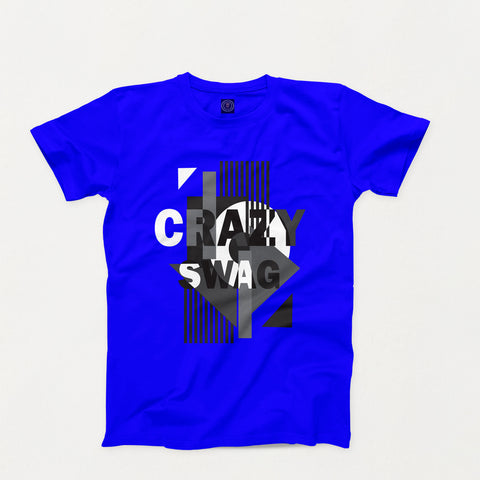 Crazy Swag Youth Geo Tee-Royal