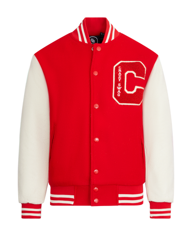 Crazy Swag Code Red Varsity Jacket