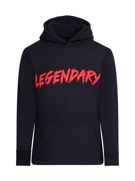 Crazy Swag Legendary Hoodie-Black & Red