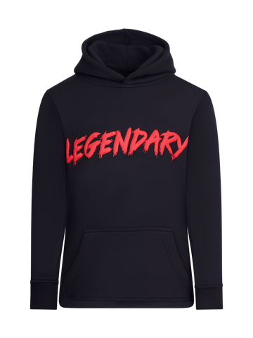 Crazy Swag Legendary Hoodie-Black & Red