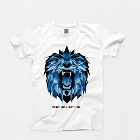 Crazy Swag Toddler Lion Tee-White