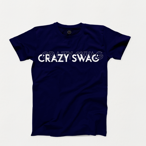 Crazy Swag Youth Double Up Tee-Navy